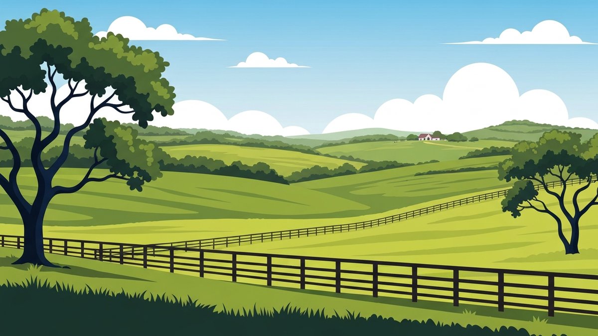 Open Texas Hill Country acreage with a fence line near San Antonio, the kind of rural land a Texas Vet Land Loan can finance