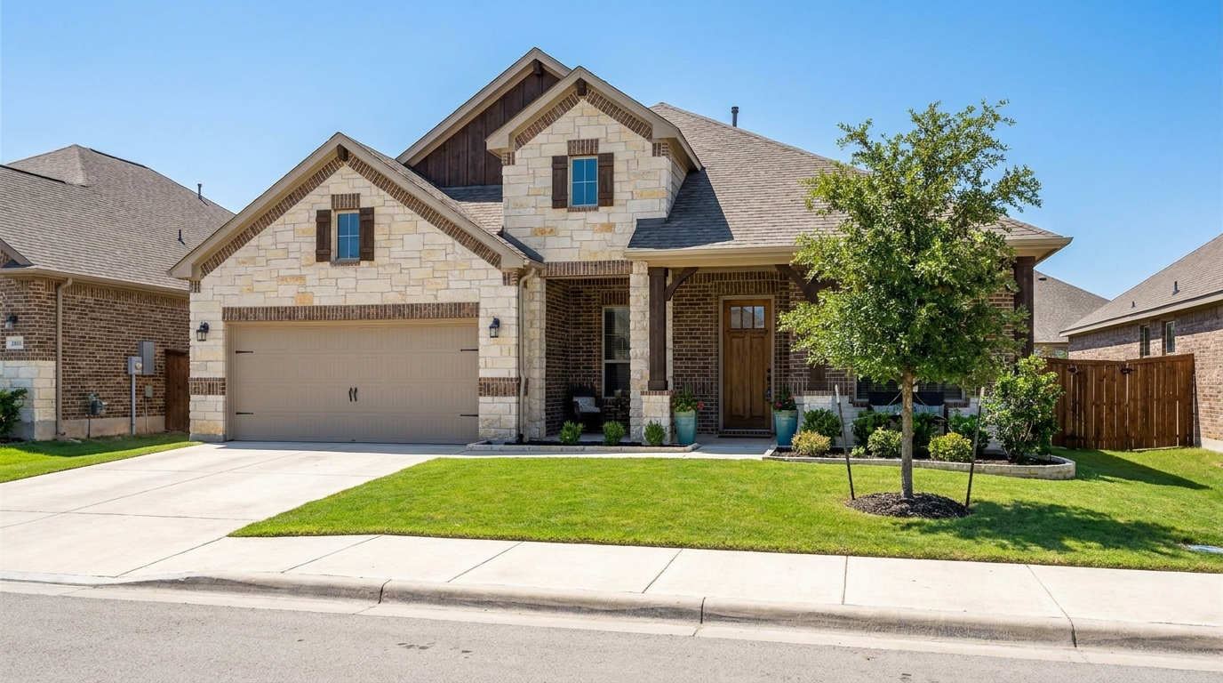A well-maintained single-family rental home in a Northwest San Antonio neighborhood near the Camp Bullis corridor
