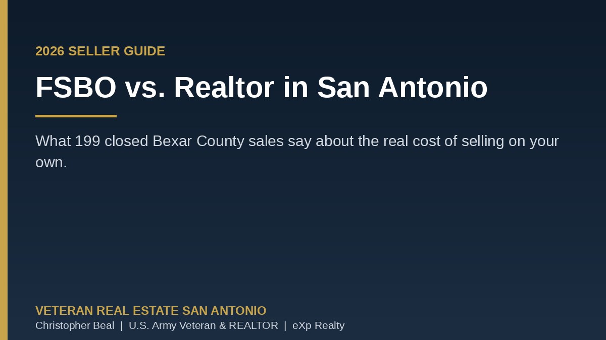 FSBO versus using a Realtor in San Antonio Texas