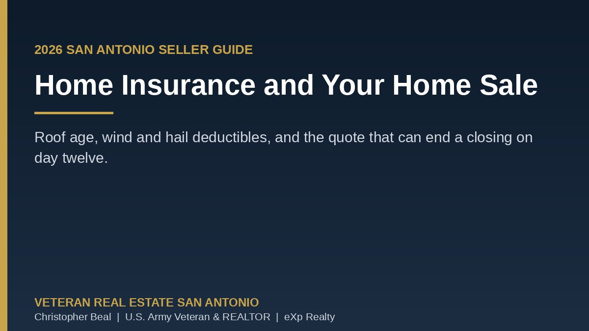 feature image of Home Insurance and Your San Antonio Home Sale (2026): The Roof Question That Ends Closings
